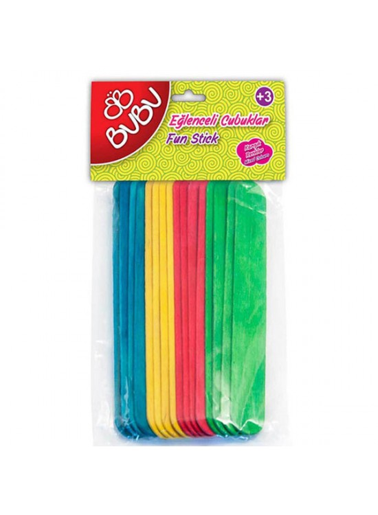 Bu-Bu Eğlenceli Çubuklar Renkli 15x1,8 CM BUBU-HS0014 Bu-Bu Eğlenceli Çubuklar Renkli 15x1,8 CM BUBU-HS0014