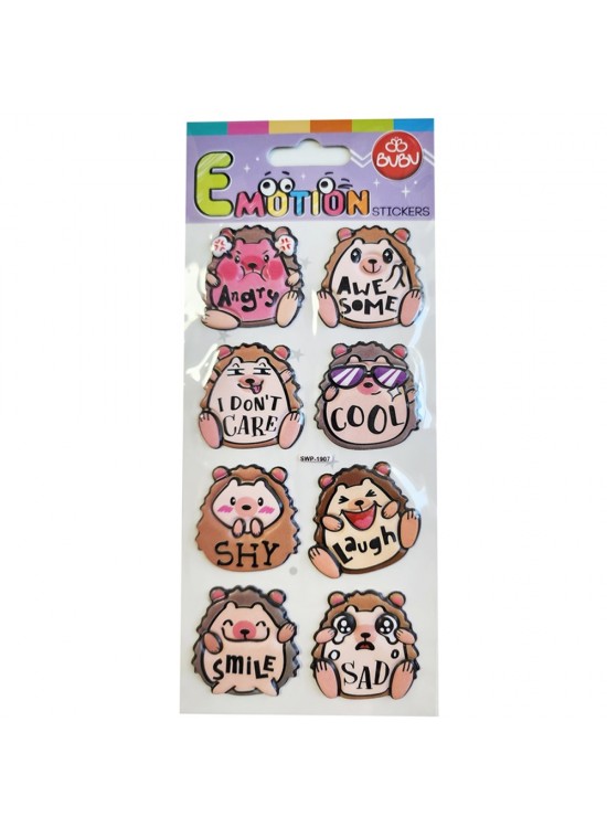 Bu-Bu Emotıons Puffy Stıck Eyelaysh & Message 9x21 BUBU-SWP-1907 Bu-Bu Emotıons Puffy Stıck Eyelaysh & Message 9x21 BUBU-SWP-1907