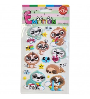 Bu-Bu Emotıons Puffy Stıck Tembel Hayvan 10.9x20.5 BUBU-SWP-2703