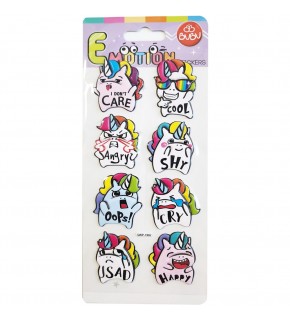 Bu-Bu Emotıons Puffy Stıck Unıcorn & Message 9x21 BUBU-SWP-1902