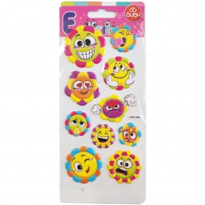 Bu-Bu Emotıons Puffy Stickers Güneş Çiçekler 9x21 BUBU-SWP-3006