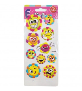 Bu-Bu Emotıons Puffy Stıckers Güneş Çiçekler 9x21 BUBU-SWP-3006