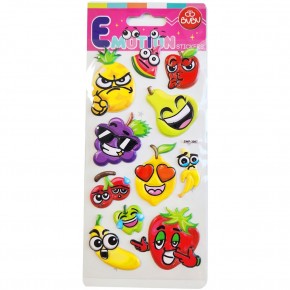 Bu-Bu Emotıons Puffy Stickers Sebzeler 9x21 BUBU-SWP-3007