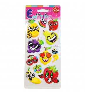 Bu-Bu Emotıons Puffy Stıckers Sebzeler 9x21 BUBU-SWP-3007