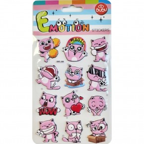 Bu-Bu Emotıons Stickers Cats 10.9x20.5 BUBU-SWP-1805