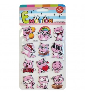 Bu-Bu Emotıons Stickers Cats 10.9x20.5 BUBU-SWP-1805