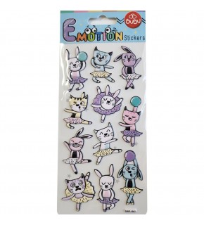 Bu-Bu Emotıons Stıckers Cats 9x21 BUBU-SWP-1602
