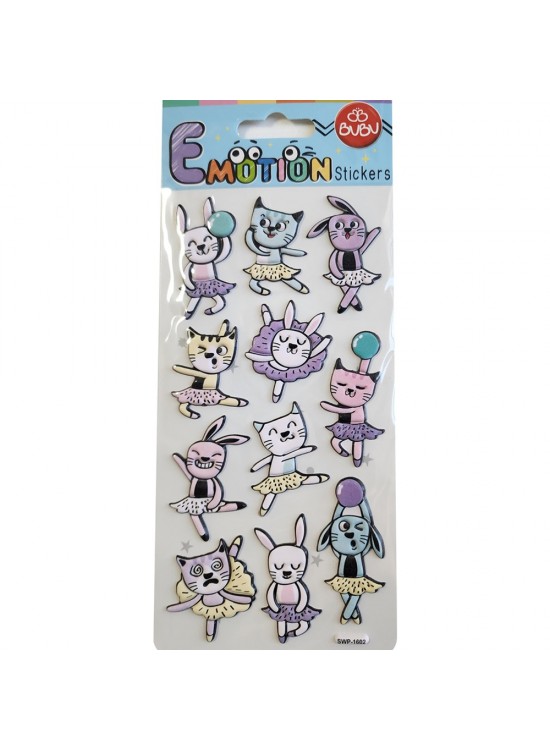 Bu-Bu Emotıons Stıckers Cats 9x21 BUBU-SWP-1602