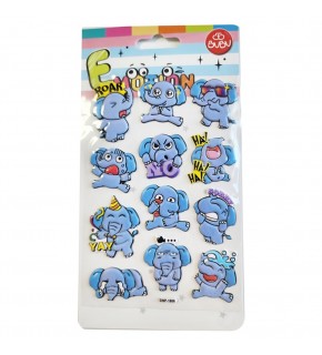 Bu-Bu Emotıons Stıckers Elephants 10.9x20.5 BUBU-SWP-1806