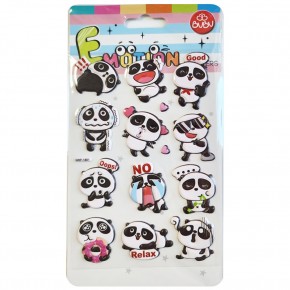 Bu-Bu Emotıons Stickers Panda 10.9x20.5 BUBU-SWP-1801
