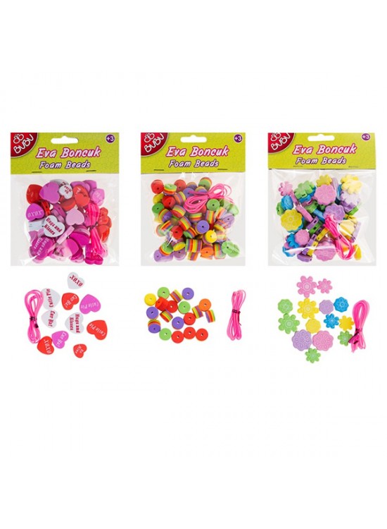 Bu-bu Eva Boncuk Seti 12 Li Pvc Bu-bu Eva Boncuk Seti 12 Li Pvc