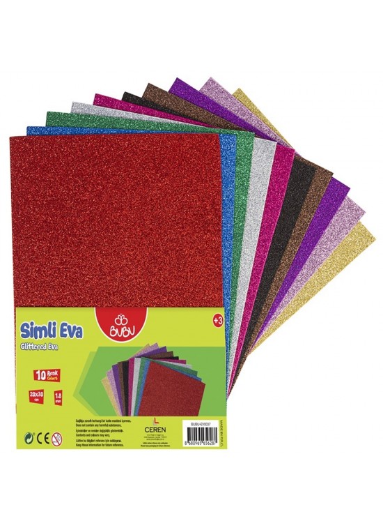Bu-Bu Eva Simli 20x30 Cm 10 Renk BUBU-EV0037 Bu-Bu Eva Simli 20x30 Cm 10 Renk BUBU-EV0037