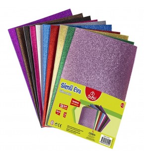 Bu-Bu Eva Simli Yapışkanlı 20x30 Cm 1.8 MM 10 Renk BUBU-EV0038