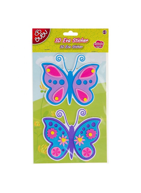 Bu-Bu Eva Sticker 3D Büyük (1 Adet) Bu-Bu Eva Sticker 3D Büyük (1 Adet)