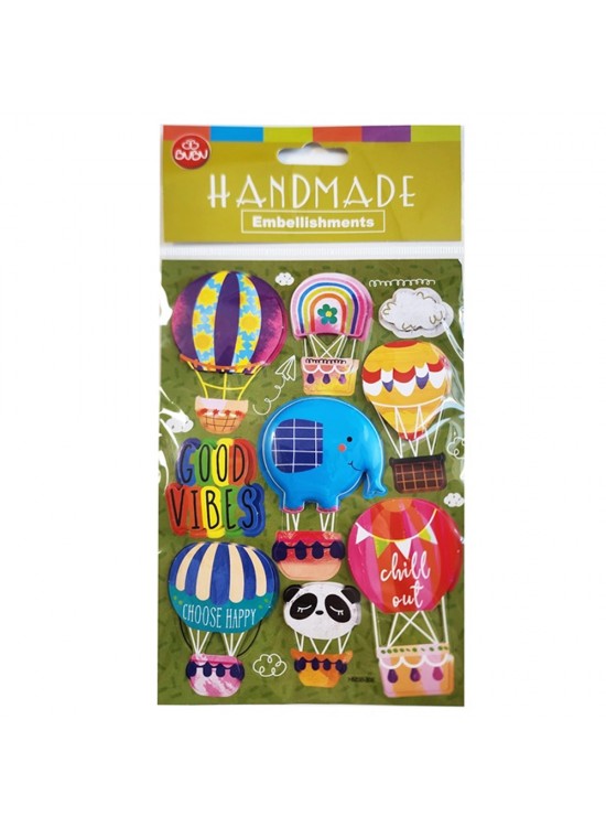Bu-Bu Handmade Stıckers Balonlar 12,5x23,5 BUBU-HMSB-308 Bu-Bu Handmade Stıckers Balonlar 12,5x23,5 BUBU-HMSB-308