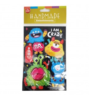 Bu-Bu Handmade Stıckers Canavarlar 12,5x23,5 BUBU-HMSB-306