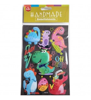 Bu-Bu Handmade Stıckers Dinazorlar 12,5x23,5 BUBU-HMSB-305