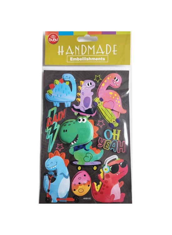 Bu-Bu Handmade Stıckers Dinazorlar 12,5x23,5 BUBU-HMSB-305
