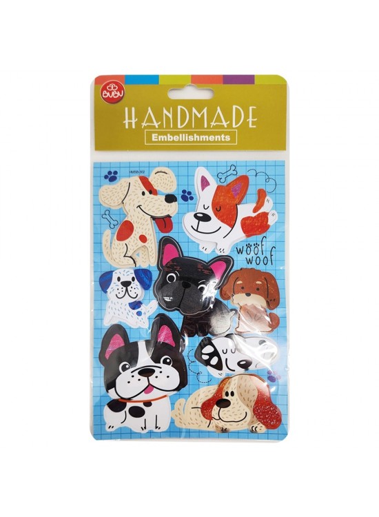 Bu-Bu Handmade Stıckers Köpekler 12,5x23,5 BUBU-HMSB-302 Bu-Bu Handmade Stıckers Köpekler 12,5x23,5 BUBU-HMSB-302