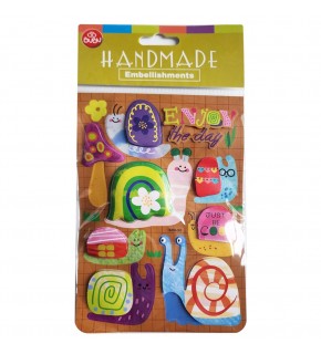 Bu-Bu Handmade Stıckers Salyangozlar 12,5x23,5 BUBU-HMSB-303