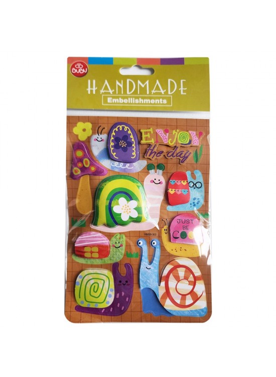 Bu-Bu Handmade Stıckers Salyangozlar 12,5x23,5 BUBU-HMSB-303