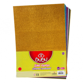 Bu-Bu Karton Simli 10 LU 50x70 Karışık Renk BUBU-FK0003
