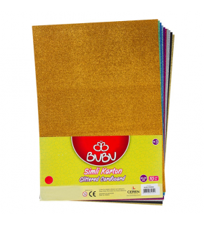 Bu-Bu Karton Simli 10 LU 50x70 Karışık Renk BUBU-FK0003