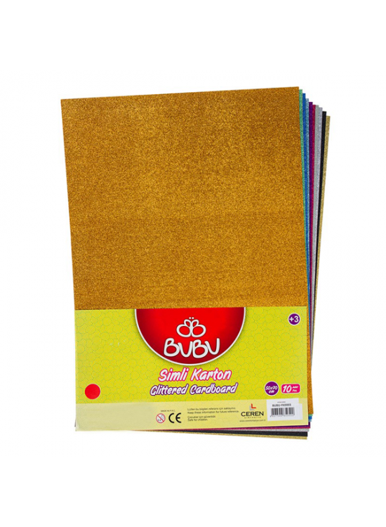 Bu-Bu Karton Simli 10 LU 50x70 Karışık Renk BUBU-FK0003 Bu-Bu Karton Simli 10 LU 50x70 Karışık Renk BUBU-FK0003