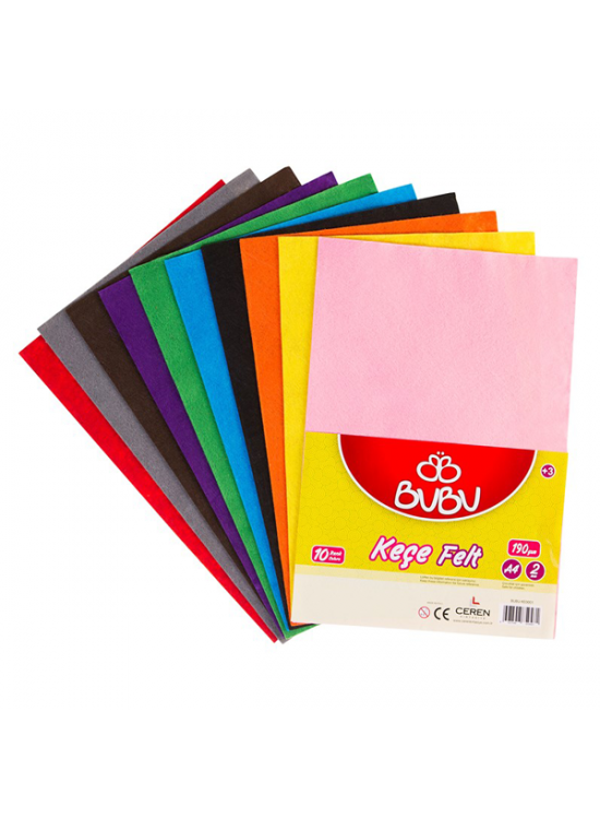 Bu-Bu Keçe 20x30 10 LU BUBU-KE0001 Bu-Bu Keçe 20x30 10 LU BUBU-KE0001