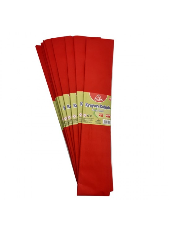 Bu-Bu Krapon Kağıdı 10 LU Kırmızı BUBU-KR0004 Bu-Bu Krapon Kağıdı 10 LU Kırmızı BUBU-KR0004