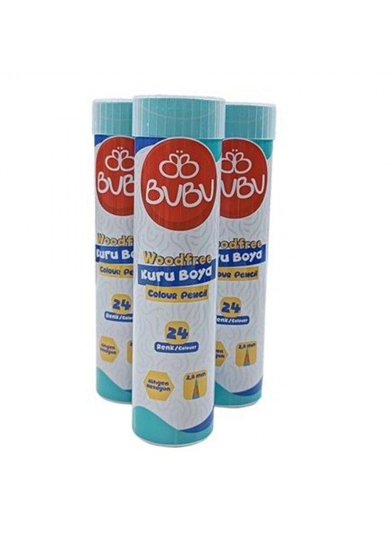 Bu-Bu Kuru Boya Woodfree Tüp 24 Lü Bubu-Kur004
