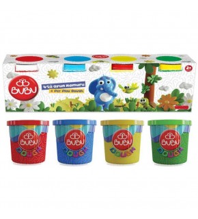 Bu-Bu Oyun Hamuru 4 Lü 4x100 GR BUBU-OH0039