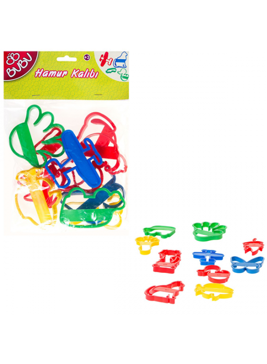 Bu-Bu Oyun Hamuru Kalıbı Merdane Seti 6 Parça BUBU00002 Bu-Bu Oyun Hamuru Kalıbı Merdane Seti 6 Parça BUBU00002