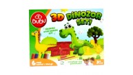 Bu-Bu Oyun Hamuru Seti 3D Dinozor (L) BUBU-OH0012