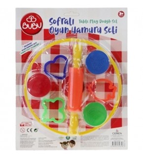 Bu-Bu Oyun Hamuru Seti Sofralı 3x15 GR BUBU-OH0002