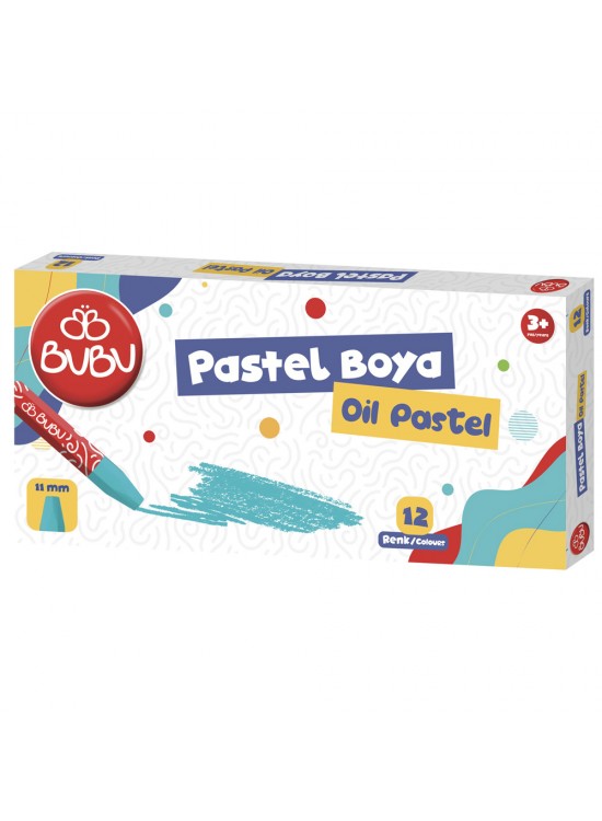 Bu-Bu Pastel Boya 12 Renk BUBU-PAS001 Bu-Bu Pastel Boya 12 Renk BUBU-PAS001