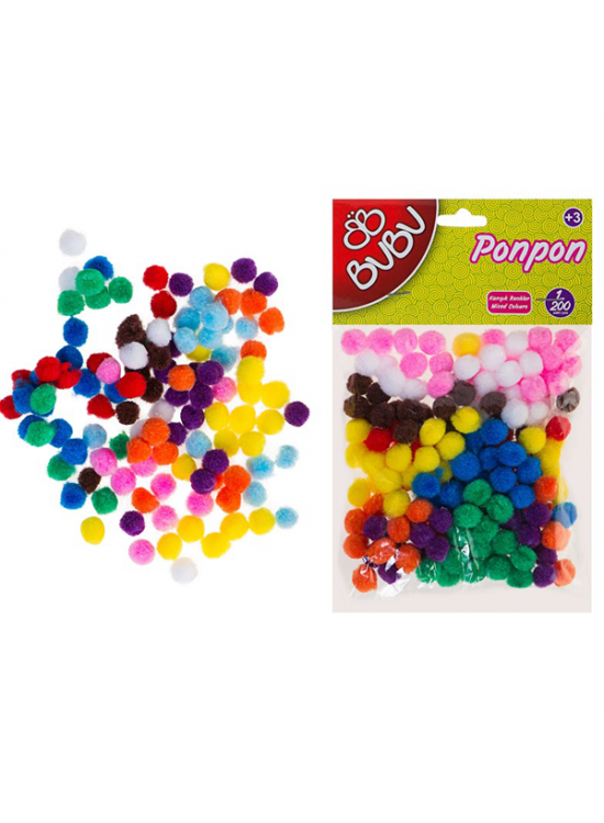 Bu-Bu Pon Pon 1 CM Karma Bu-Bu 00108 (1 Adet)
