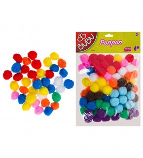 Bu-Bu Pon Pon 2 CM 100 LÜ Karma BUBU00109 (1 Adet)