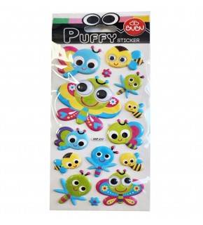Bu-Bu Puffy Stickers Oynar Gözlü Arılar 9x21 BUBU-SWP-2107