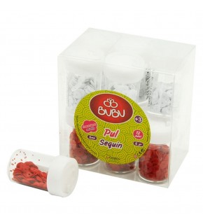 Bu-Bu Pul Kırmızı-Beyaz 6 GR Pvc BUBU-PL0003 (1 Adet)