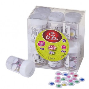 Bu-Bu Renkli Göz 12 mm 8 gr BUBU-GZ0007 (1 Adet)