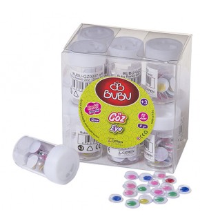 Bu-Bu Renkli Göz 12 mm 8 gr BUBU-GZ0007 (1 Adet)