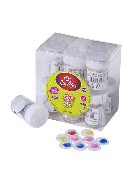 Bu-Bu Renkli Göz 18 mm 8 gr BUBU-GZ0009 (1 Adet) Bu-Bu Renkli Göz 18 mm 8 gr BUBU-GZ0009 (1 Adet)