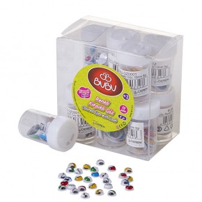 Bu-Bu Renkli Kirpikli Karışık Göz 8 gr BUBU-GZ0001 (1 Adet)