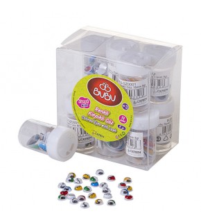 Bu-Bu Renkli Kirpikli Karışık Göz 8 gr BUBU-GZ0001 (1 Adet)