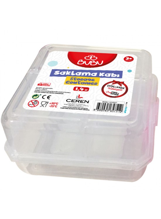 Bu-Bu Saklama Kabı Seti (Çatal+Kaşık) BUBU-SAK001