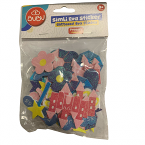 Bu-Bu Simli Eva Sticker Prenses