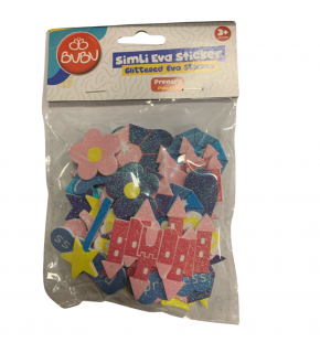 Bu-Bu Simli Eva Sticker Prenses