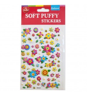 Bu-Bu Soft Puffy Stıckers Flowers 10.9x20.5 BUBU-SWP-1011B