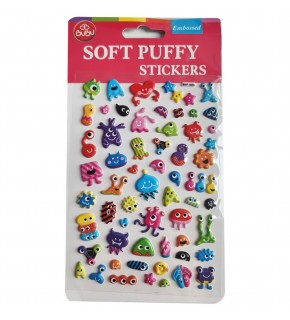Bu-Bu Soft Puffy Stickers Monster 10.9x20.5 BUBU-SWP-1008A